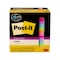 Post-It Super Sticky Notes, 3 in. x 3 in., Assorted Bright Colors, 45 Sheets/Pad, 15PK 7100259643 - alternate 3